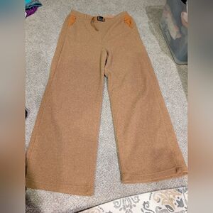 Women's Wide Leg Tan Pants